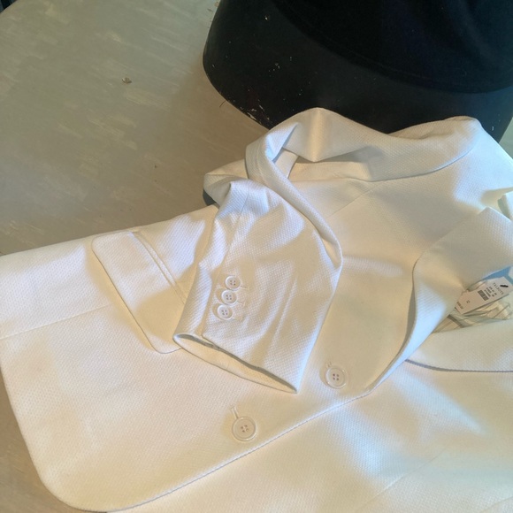 NWT Talbots Cream Blazer Classic Notched Lapel - Picture 11 of 11